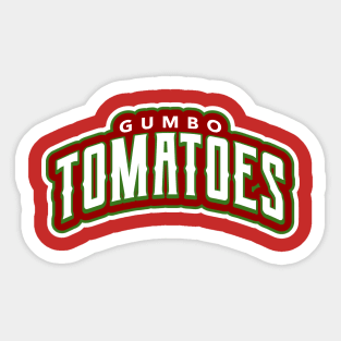 Gumbo Tomatoes wordmark Sticker